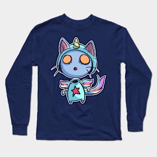 Unique unicorn cat kitten caticorn Long Sleeve T-Shirt